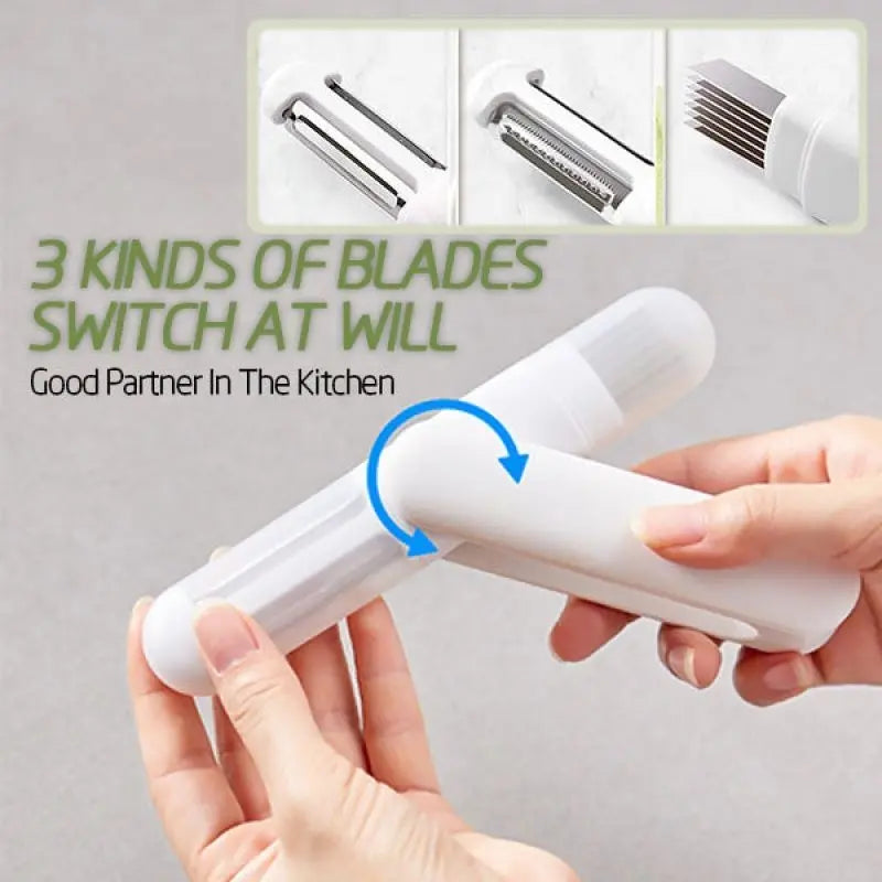 360 Rotating Stainless Steel Peeler 3 In 1 Multifunctional Rotary Paring Knife And Grater Kitchen Gadgets Multifunctional Paring Knife Stainless Steel Paring Knife For Peeling Shredding Conceitastral
