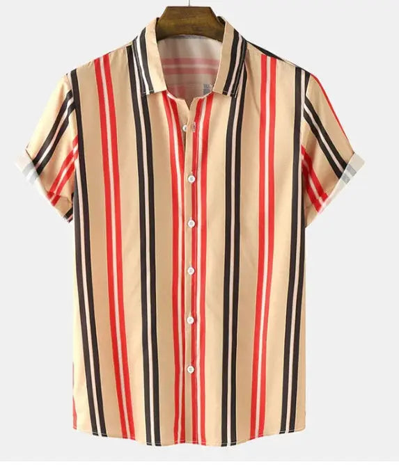 3D Digital Printed Short Sleeved Cardigan For Men Conceitastral