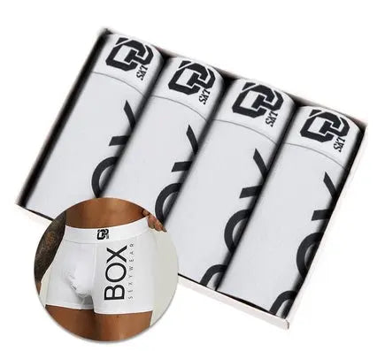 4Pc Homem Cueca Calcinha Cueca Boxer para Homens Boxer Curto Conceitastral