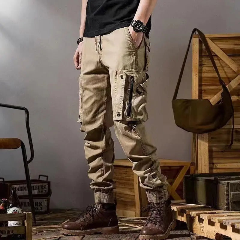 American Workwear Pants Men's Straight Functional Outdoor Tactics Casual Pants Oásis Mercado