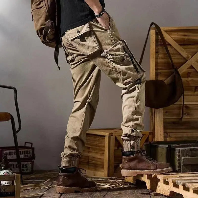 American Workwear Pants Men's Straight Functional Outdoor Tactics Casual Pants Oásis Mercado