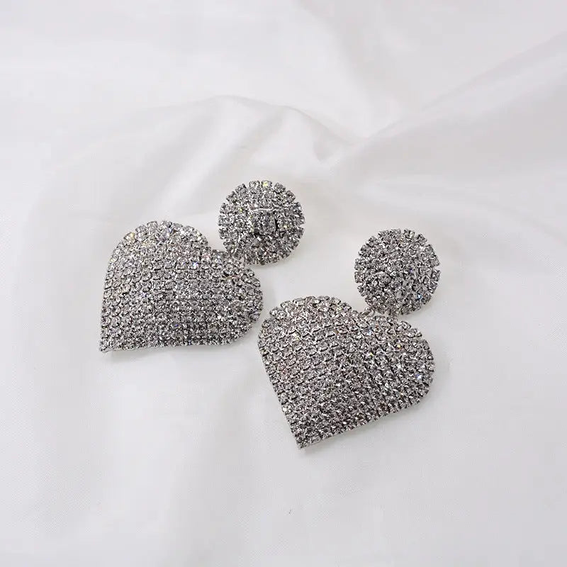 Amor Brincos Mulheres Brincos Longos Grande Agulha de Prata Brincos Mulheres Conceitastral