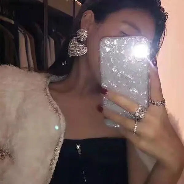 Amor Brincos Mulheres Brincos Longos Grande Agulha de Prata Brincos Mulheres Conceitastral