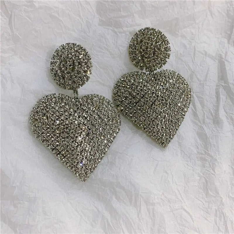 Amor Brincos Mulheres Brincos Longos Grande Agulha de Prata Brincos Mulheres Conceitastral