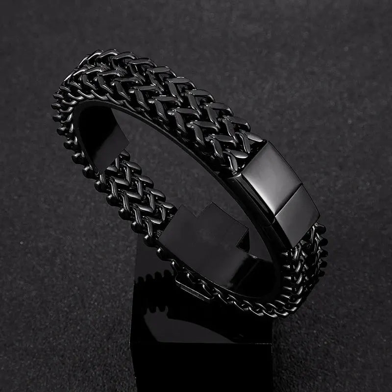 Bracelete Masculino de Aço Inoxidável - Estilo Urbano e Moderno Conceitastral