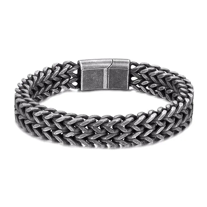 Bracelete Masculino de Aço Inoxidável - Estilo Urbano e Moderno Conceitastral