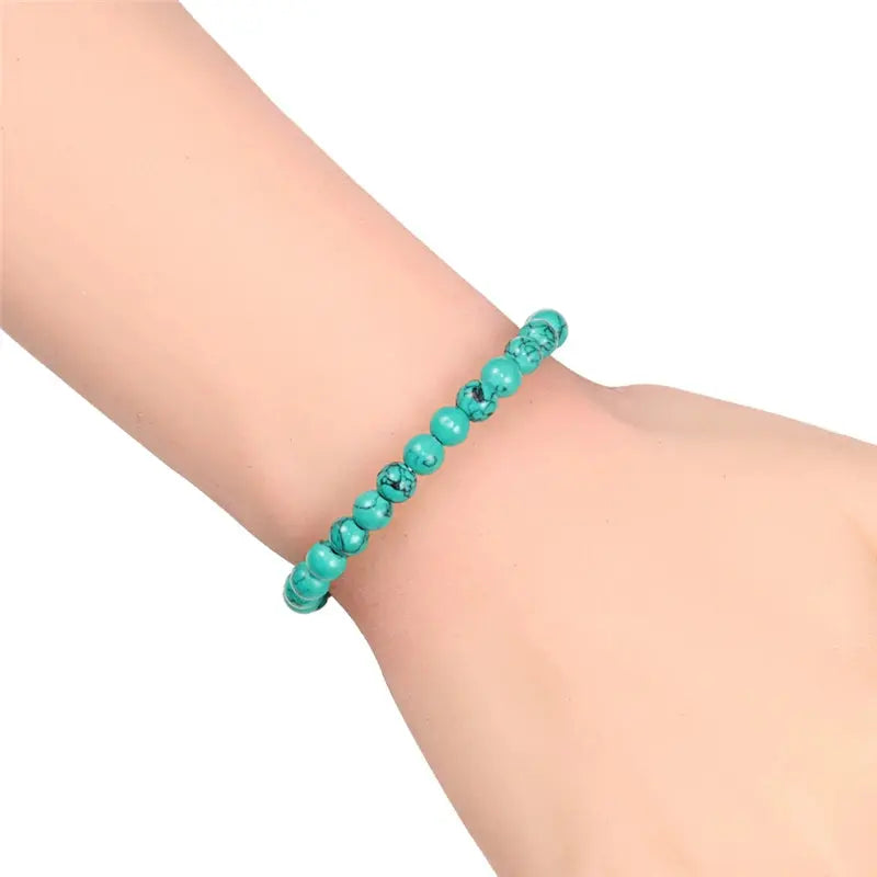 Bracelete de Pedra Natural Elástico - Equilíbrio e Bem-Estar Conceitastral