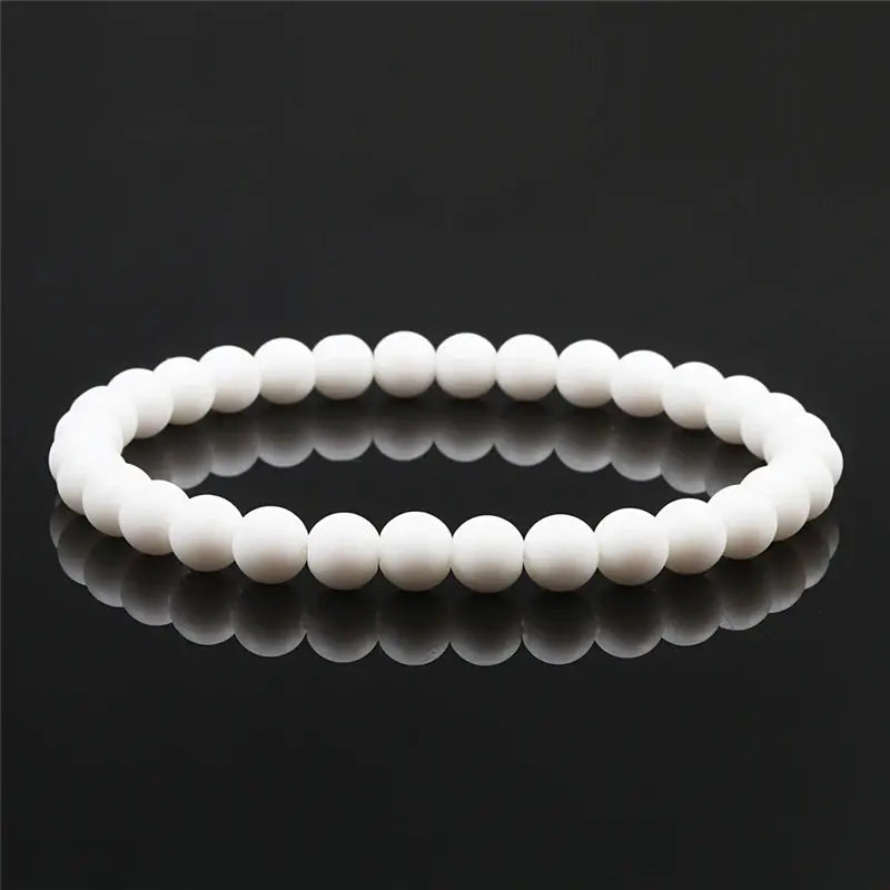 Bracelete de Pedra Natural Elástico - Equilíbrio e Bem-Estar Conceitastral