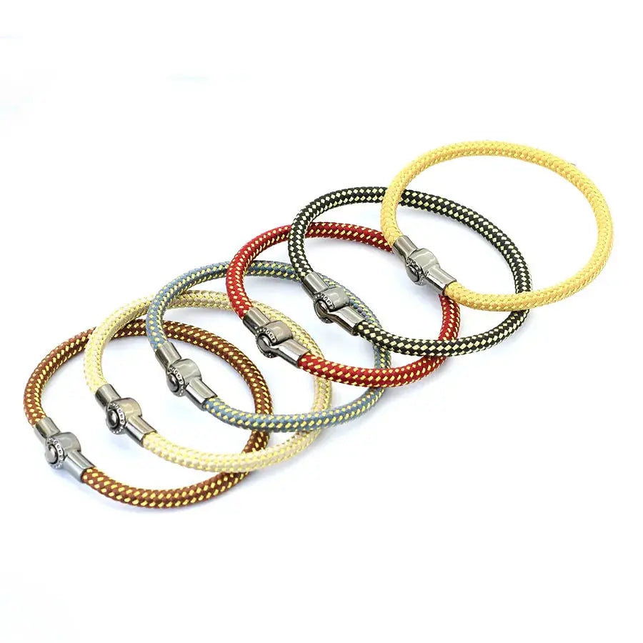 Bracelete masculina de Corda Trançada - Estilo Boho Chic Conceitastral