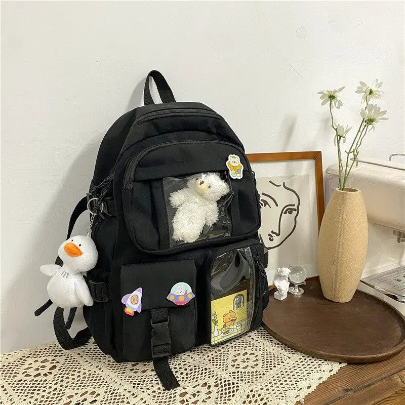Casual Large-capacity School Bag Harajuku Style Backpack for Middle and High School Students Conceitastral