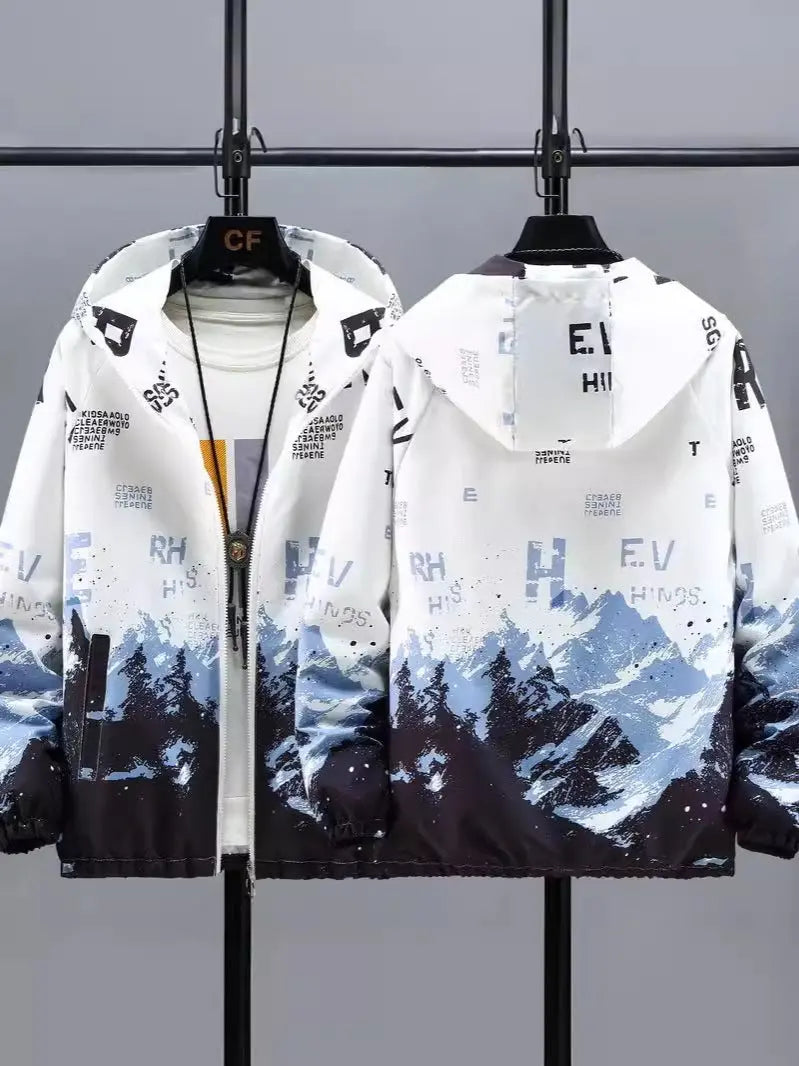 Casual Men's Jacket Hooded Loose Conceitastral