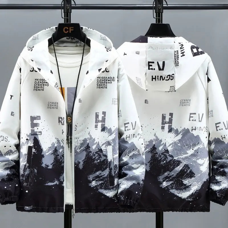 Casual Men's Jacket Hooded Loose Conceitastral