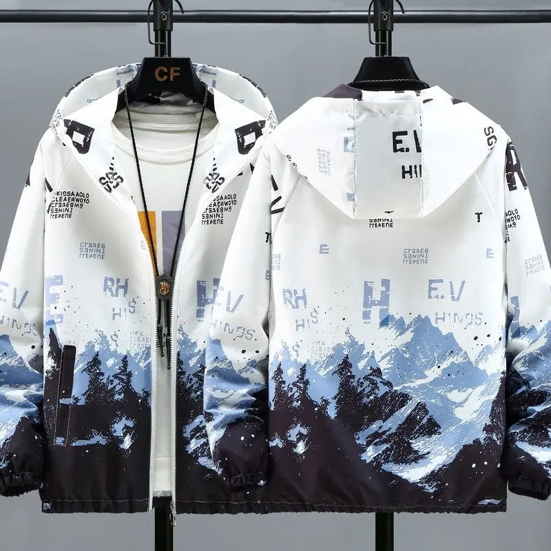 Casual Men's Jacket Hooded Loose Conceitastral