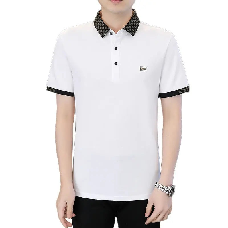 Casual Polo Collar Men's Loose Short Sleeve Conceitastral