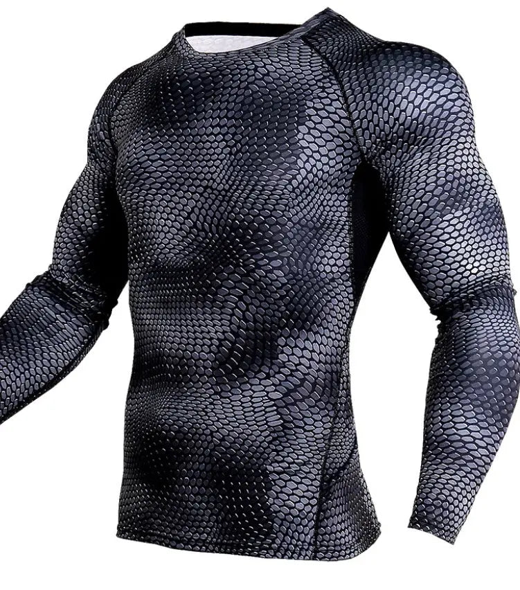 Compression Shirt Men Gym Running Shirt Quick Dry Breathable Fitness Sport Shirt Sportswear Training Sport Tight Rashguard Male Conceitastral