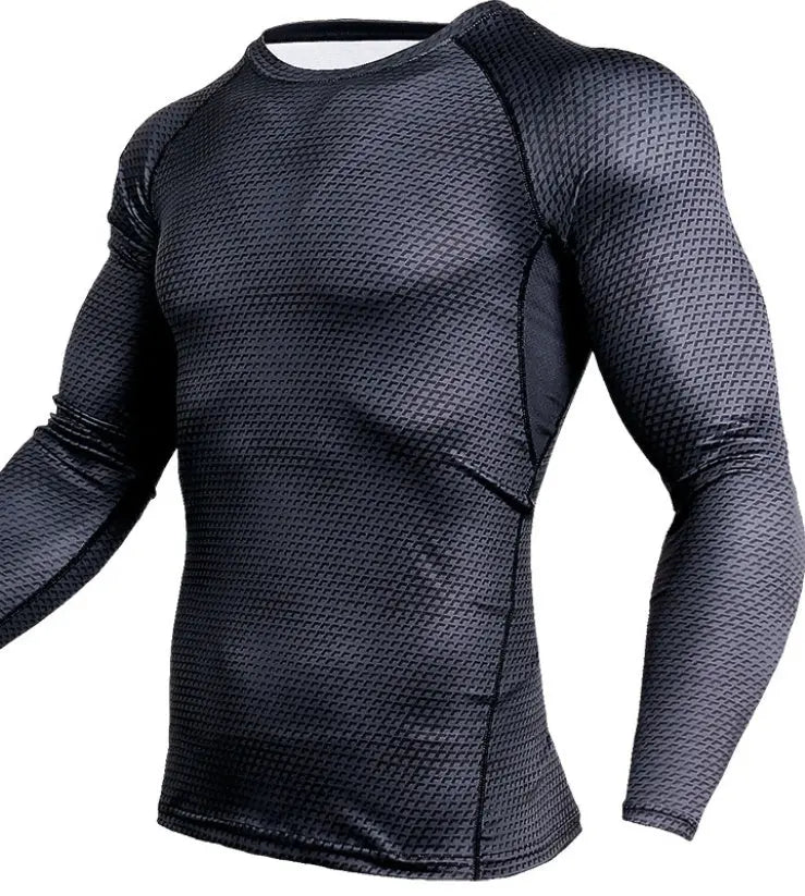 Compression Shirt Men Gym Running Shirt Quick Dry Breathable Fitness Sport Shirt Sportswear Training Sport Tight Rashguard Male Conceitastral