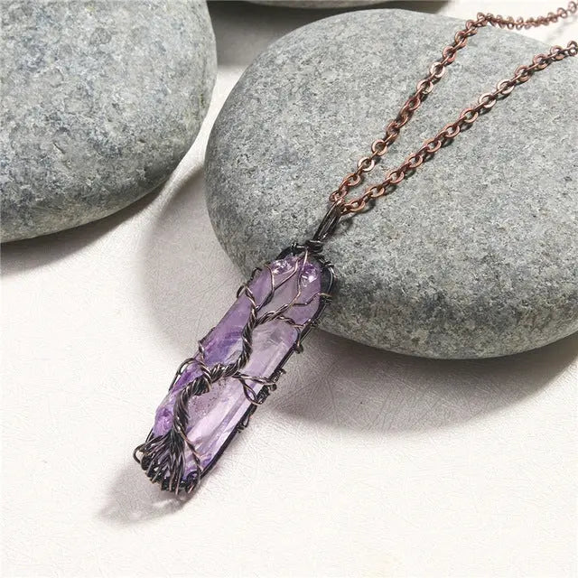 Colar de Fio de Cobre com Zircônia: Estilo Minimalista - Oásis MercadoCopper Wire Necklace For Women And Men