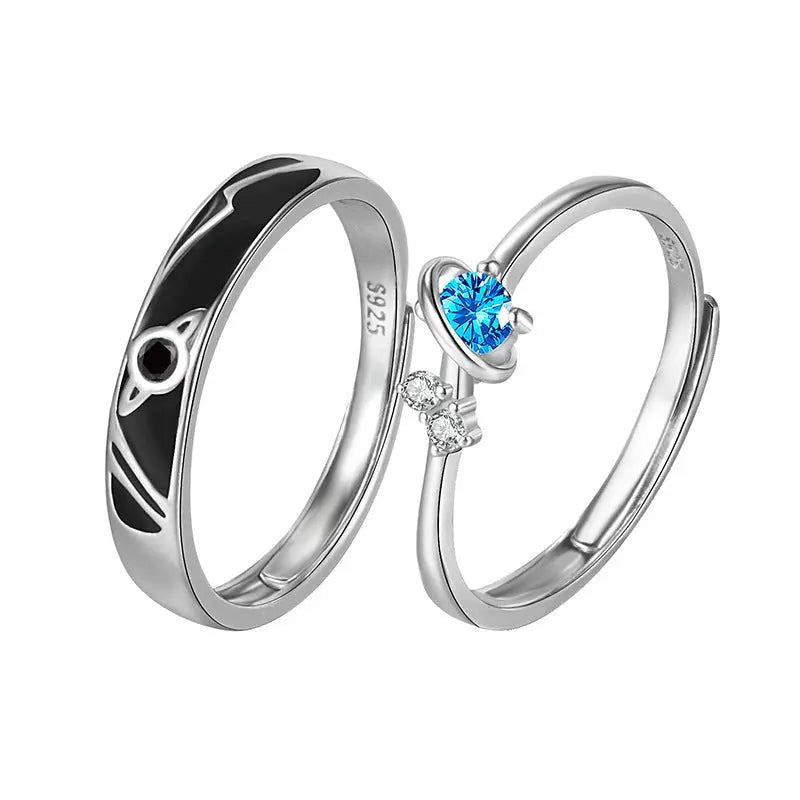 Dream Planet Couple Rings Fashion Personality Rings Men and Women Rings Conceitastral