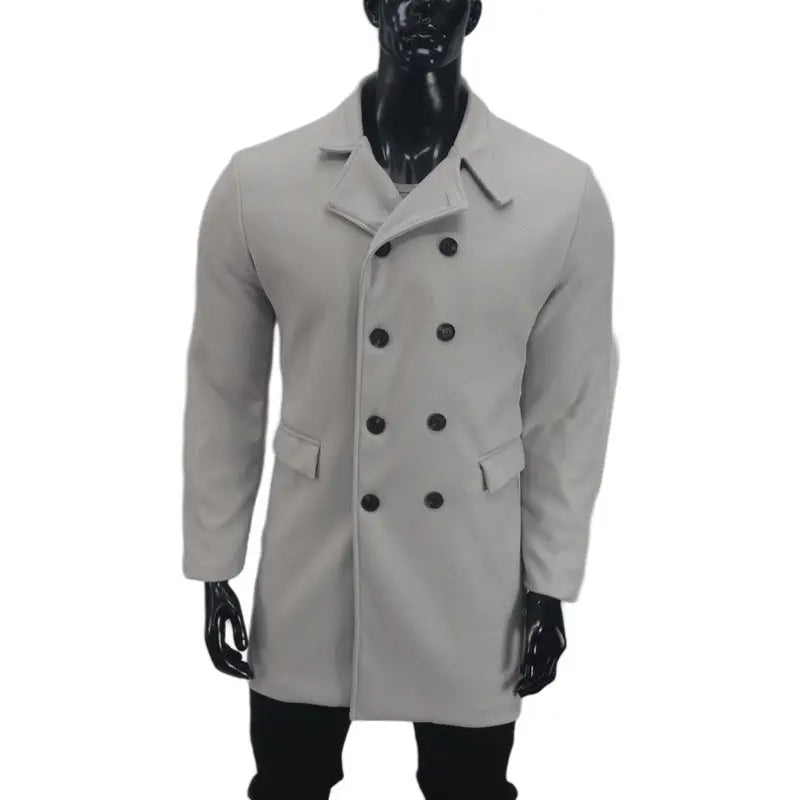 European And American New Plus Size Woolen Coat Men Conceitastral