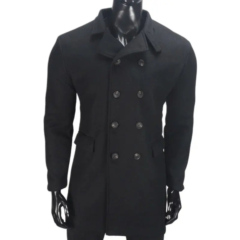 European And American New Plus Size Woolen Coat Men Conceitastral