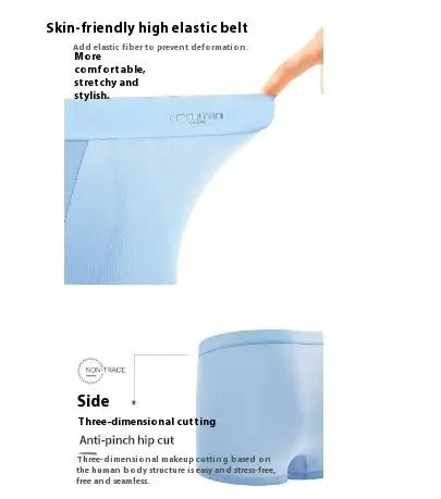 Graphene Underwear Men's Ice Silk Or Breathable Flat Boxer Shorts Head Trendy Conceitastral