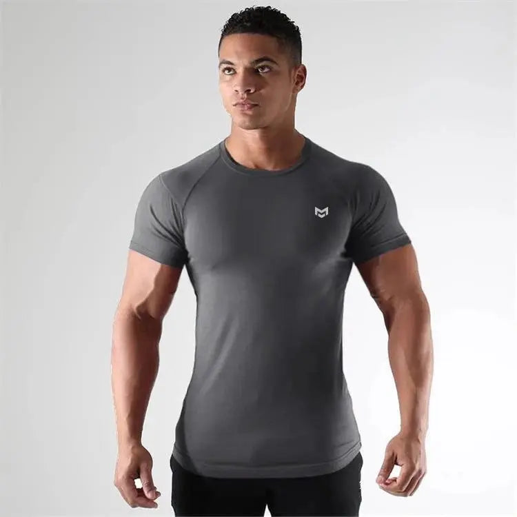 Gym Short Sleeve T Quick Dry Gym Clothes For Running Conceitastral
