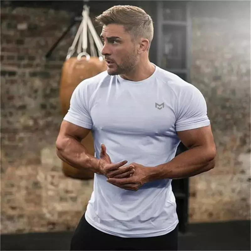 Gym Short Sleeve T Quick Dry Gym Clothes For Running Conceitastral