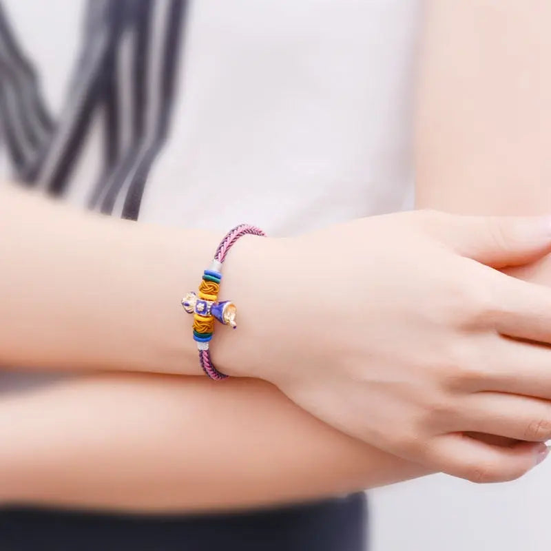 Hand-knitted bracelet women Tibetan style Conceitastral