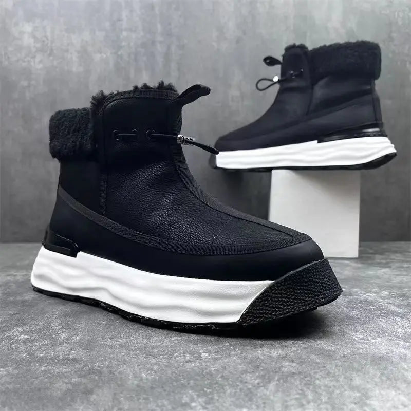 High-top Platform Men's Shoes Genuine Leather Conceitastral