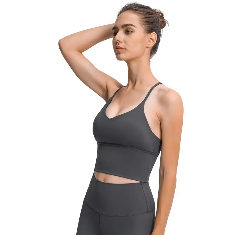 Hollow Beautiful Back Yoga Vest Women's Nude Fitness Running Conceitastral