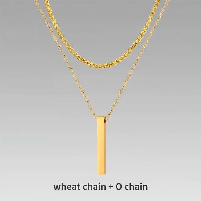 Jewelry Men Boy Gift Chain Crystal Necklace Conceitastral