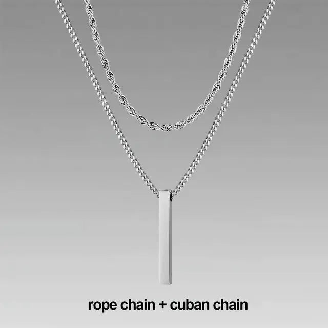 Jewelry Men Boy Gift Chain Crystal Necklace Conceitastral