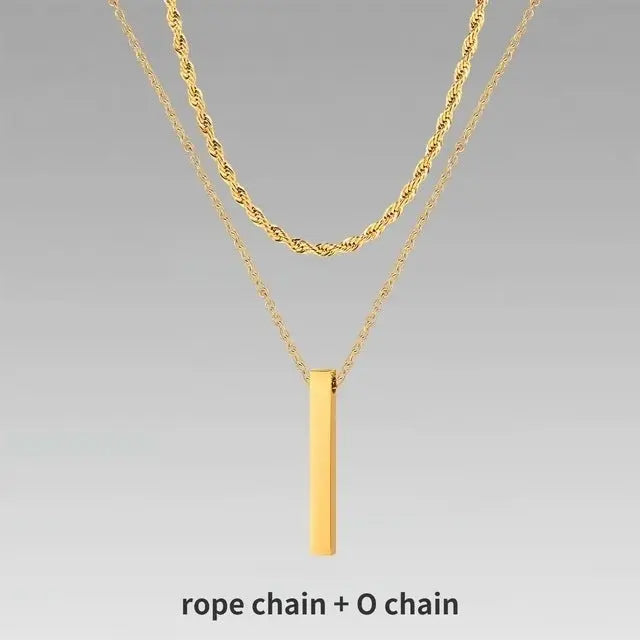 Jewelry Men Boy Gift Chain Crystal Necklace Conceitastral