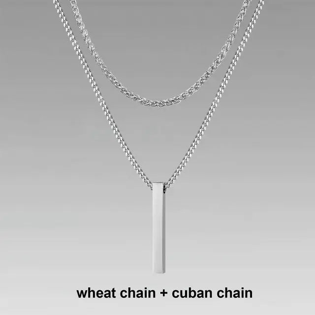 Jewelry Men Boy Gift Chain Crystal Necklace Conceitastral