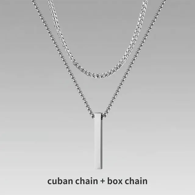 Jewelry Men Boy Gift Chain Crystal Necklace Conceitastral