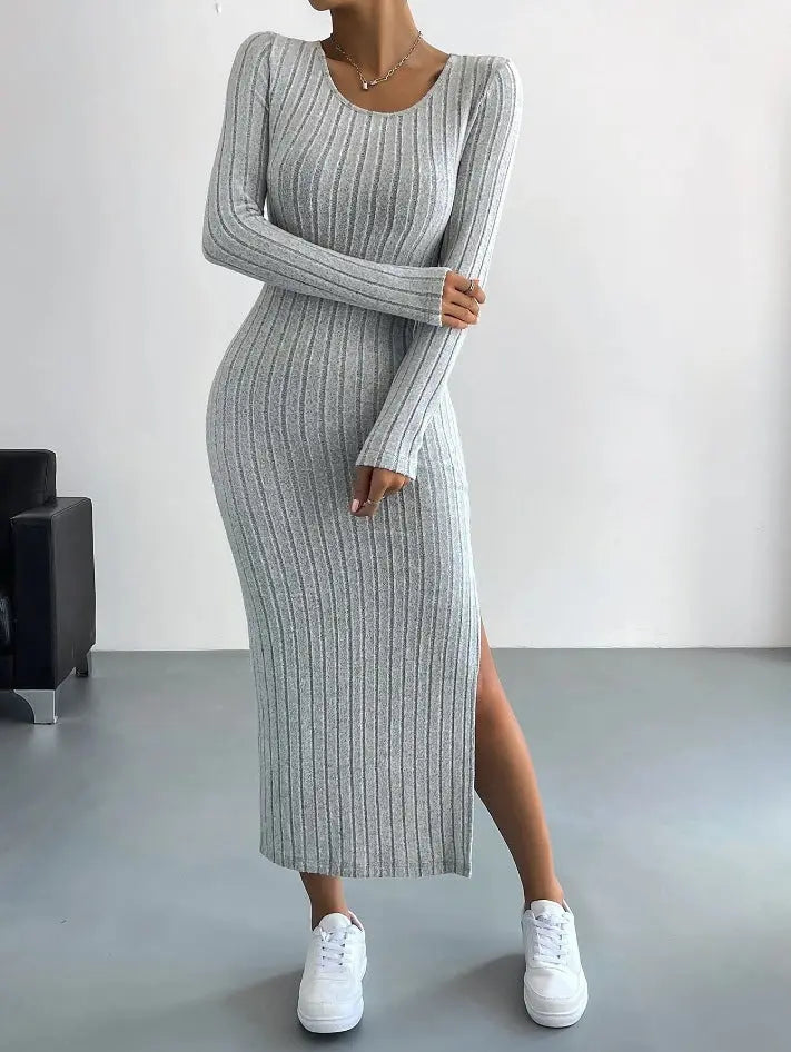 Knitted Long Dress Women's Clothing Conceitastral
