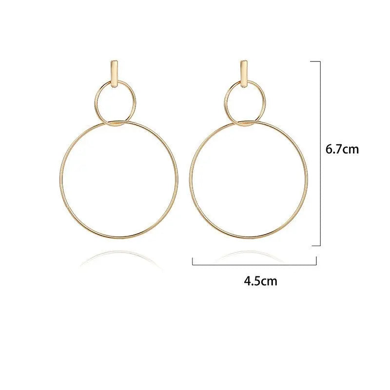 Long Size Circle Earrings and Earrings Pendant Women Conceitastral