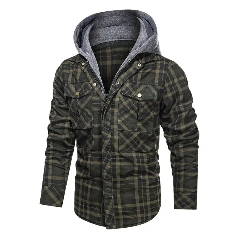 Men Warm Jacket Fleece Thick Autumn Winter Detachable Hoodies Jackets Men Slim Fit Men Clothing Conceitastral