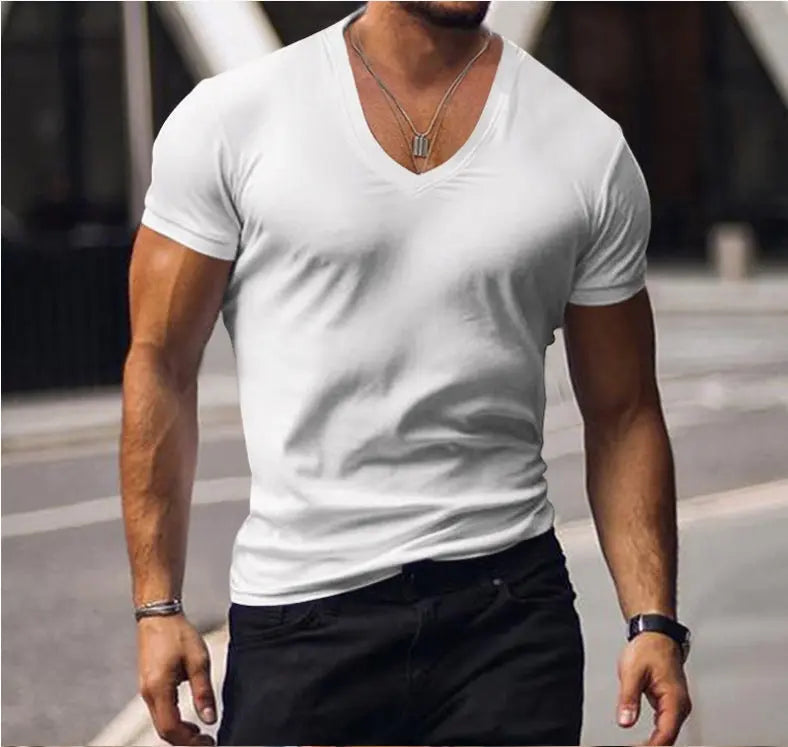 Men's Coat Solid Color Casual V-neck Conceitastral