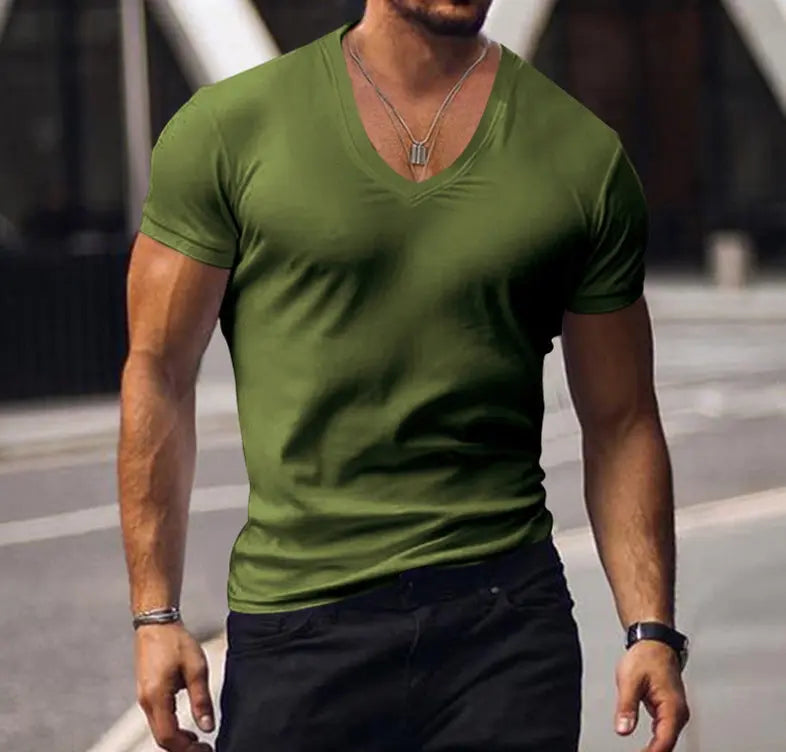 Men's Coat Solid Color Casual V-neck Conceitastral