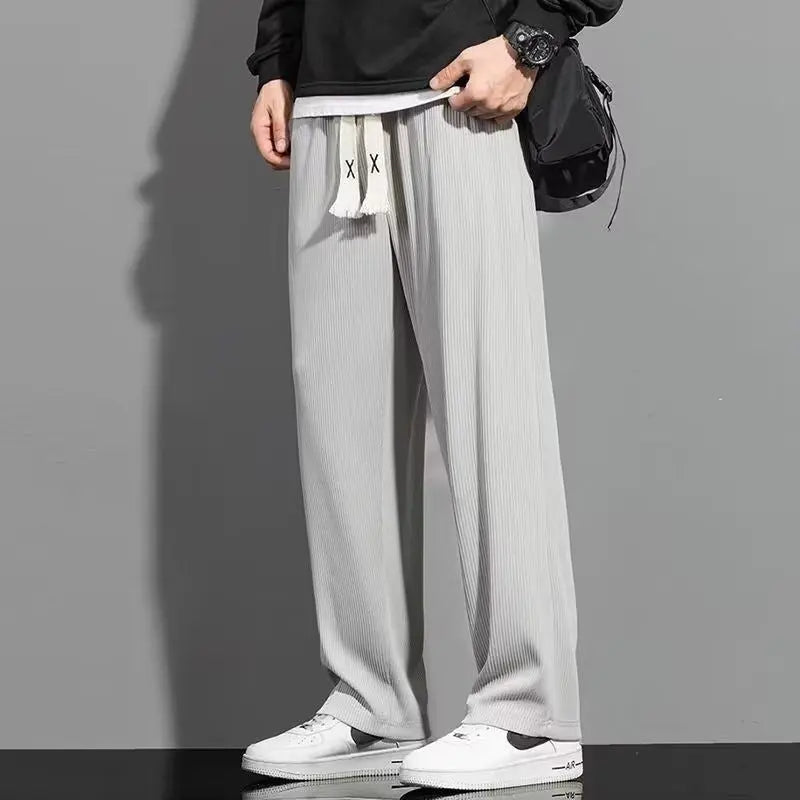 Men's Summer Thin Loose Straight Casual Trousers Conceitastral