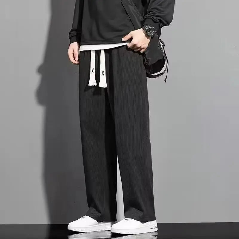 Men's Summer Thin Loose Straight Casual Trousers Conceitastral