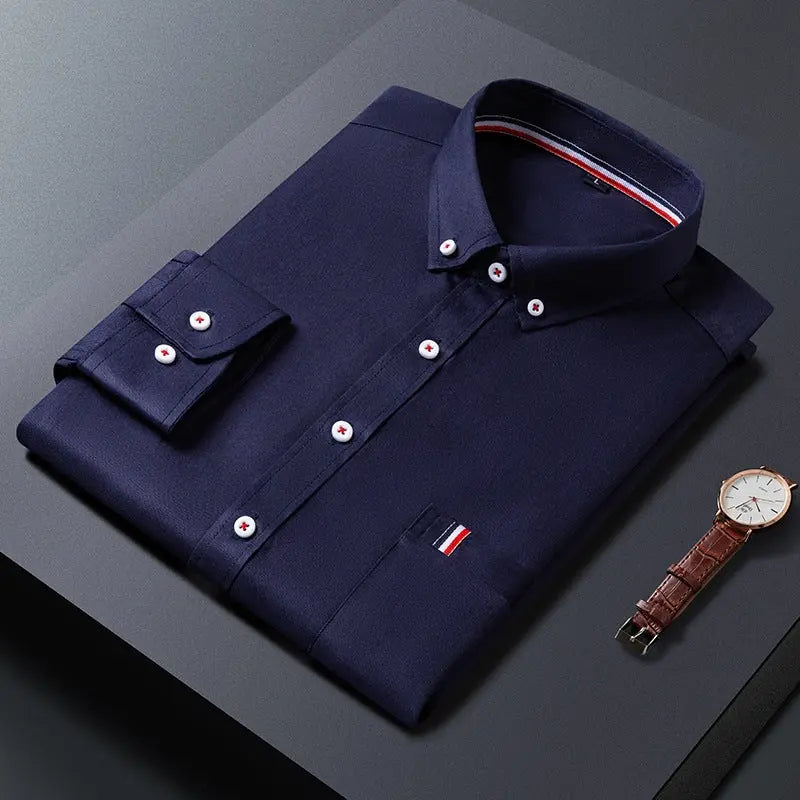 Mens Casual Shirt Fashion Business Dress Shirts Men Clothes Conceitastral