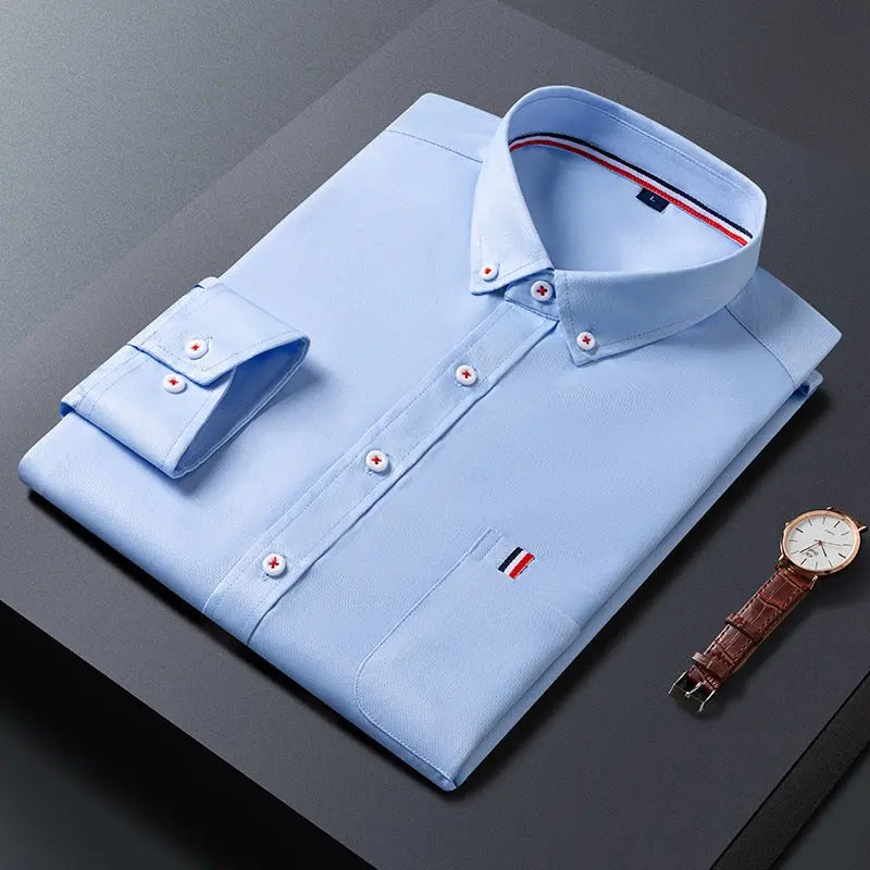 Mens Casual Shirt Fashion Business Dress Shirts Men Clothes Conceitastral