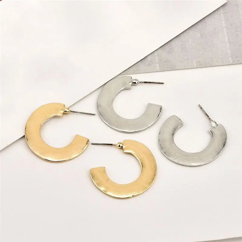 Mulheres Simples Do Vintage Brincos de Ouro Lua Conceitastral