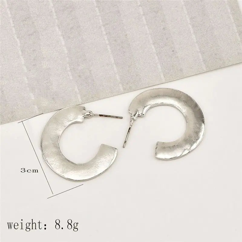 Mulheres Simples Do Vintage Brincos de Ouro Lua Conceitastral