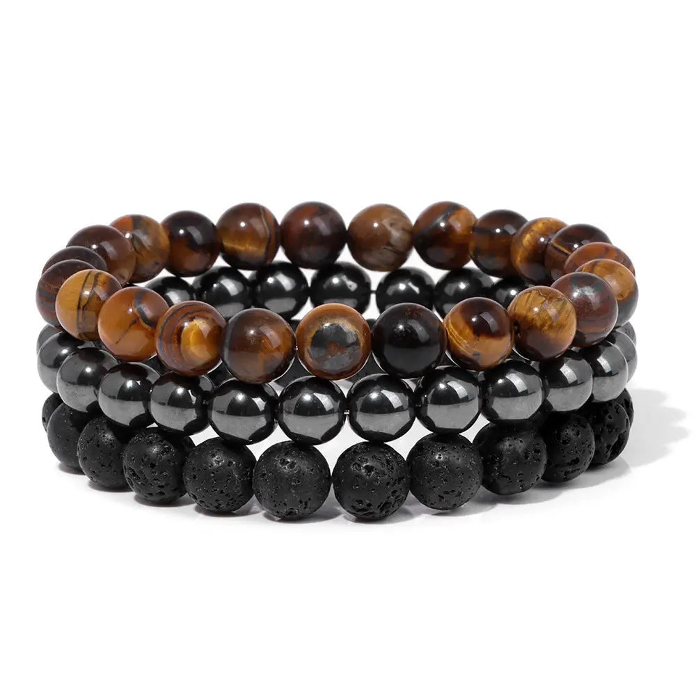 Natural Stone Bead Bracelet For Men Conceitastral