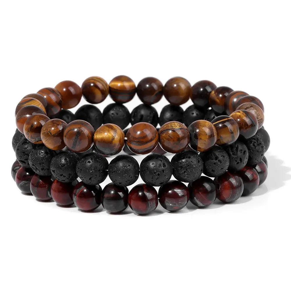 Natural Stone Bead Bracelet For Men Conceitastral