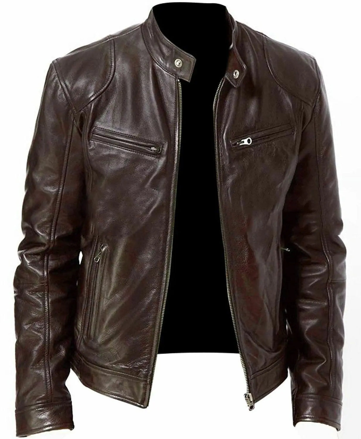 PU Leather Jacket Slim Leather Jacket Conceitastral