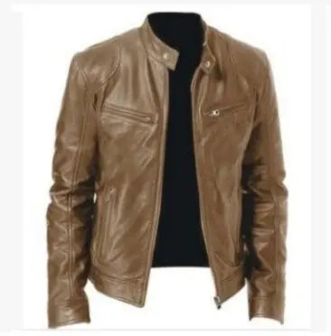 PU Leather Jacket Slim Leather Jacket Conceitastral